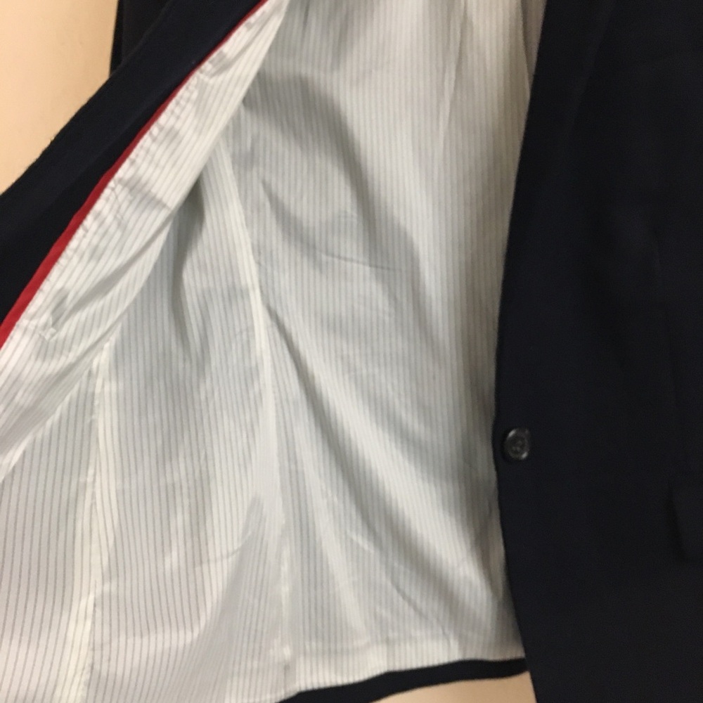 J Crew Regent Blazer Wool Size Petite 6 Navy Blue Classic Preppy Workwear Office - Picture 3 of 8